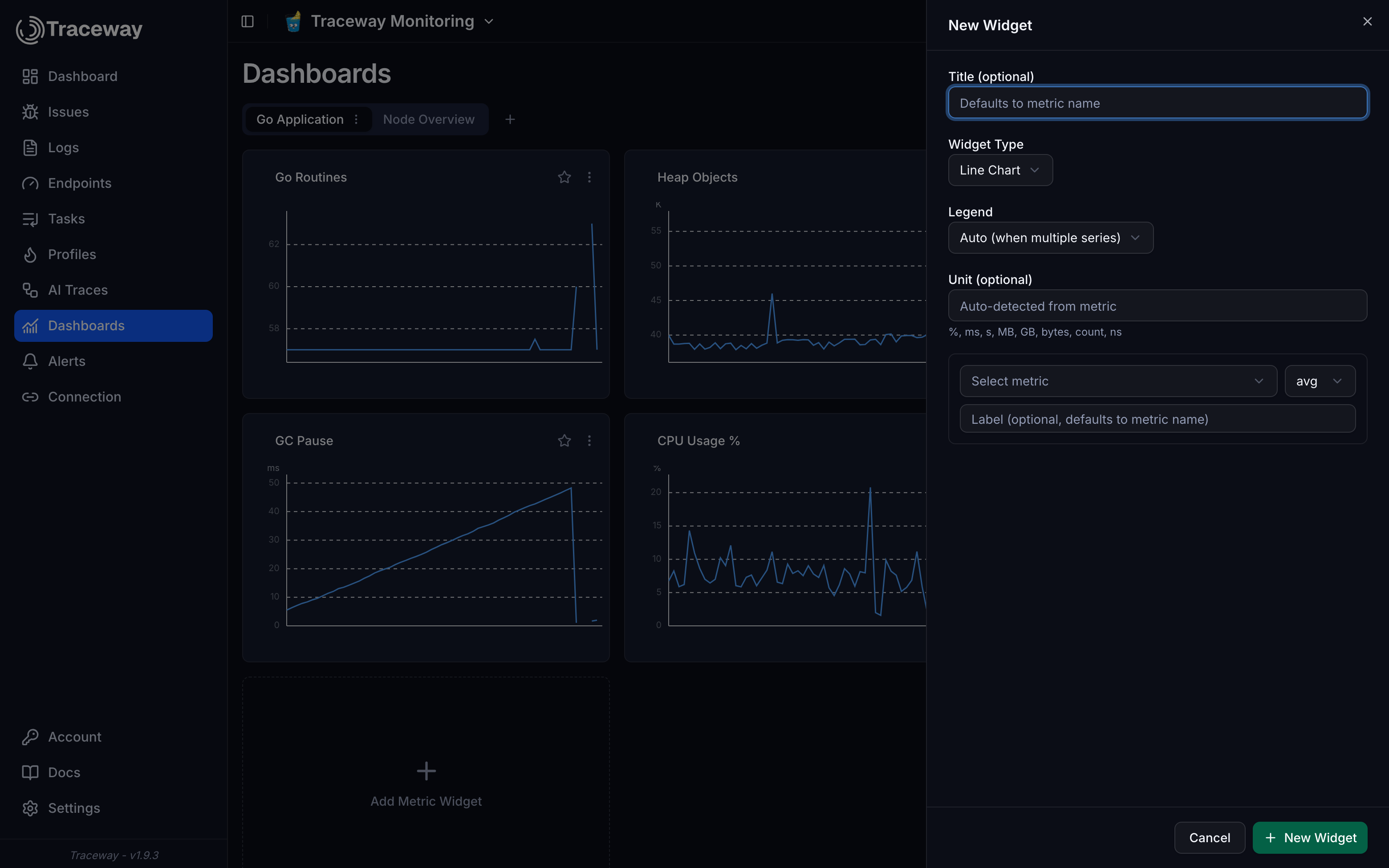 Widget editor